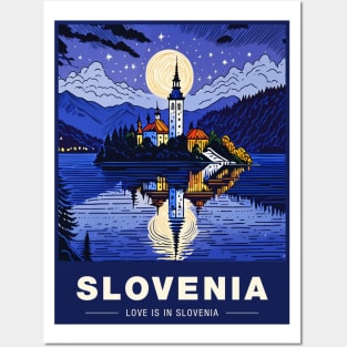 Love is in Slovenia Posters and Art